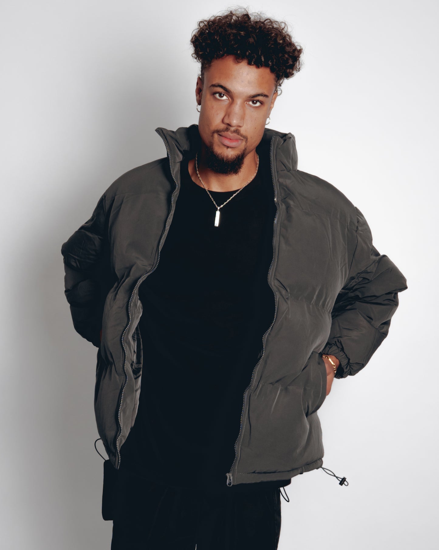 Core Puffer Jacket - Grey