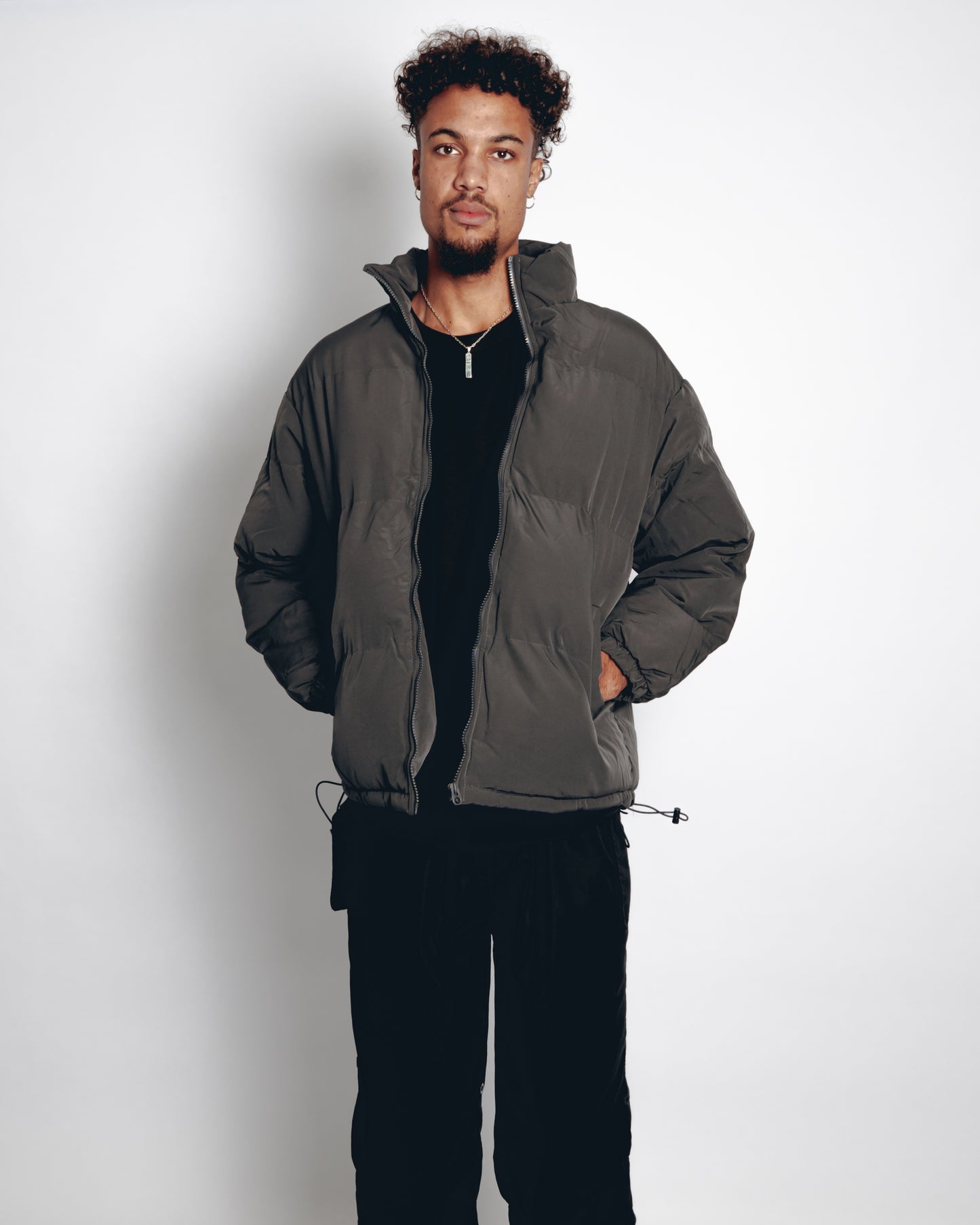 Core Puffer Jacket - Grey