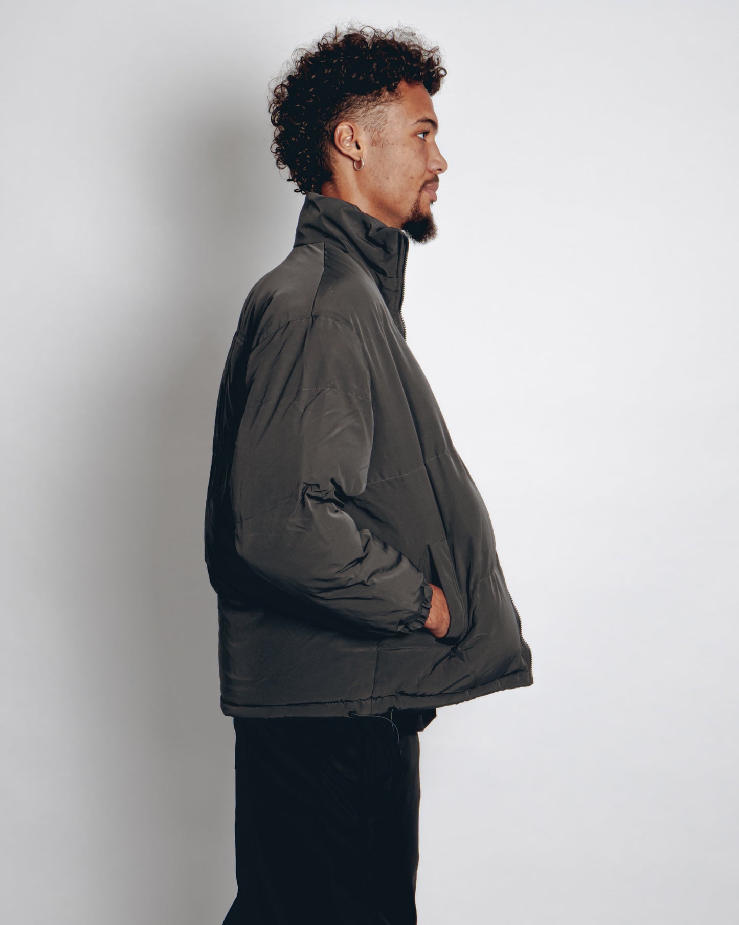 Core Puffer Jacket - Grey