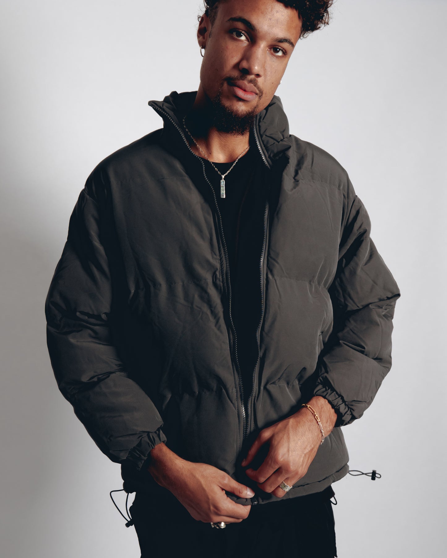 Core Puffer Jacket - Grey