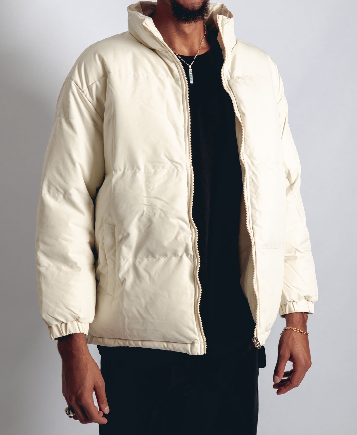 Core Puffer Jacket - Cream