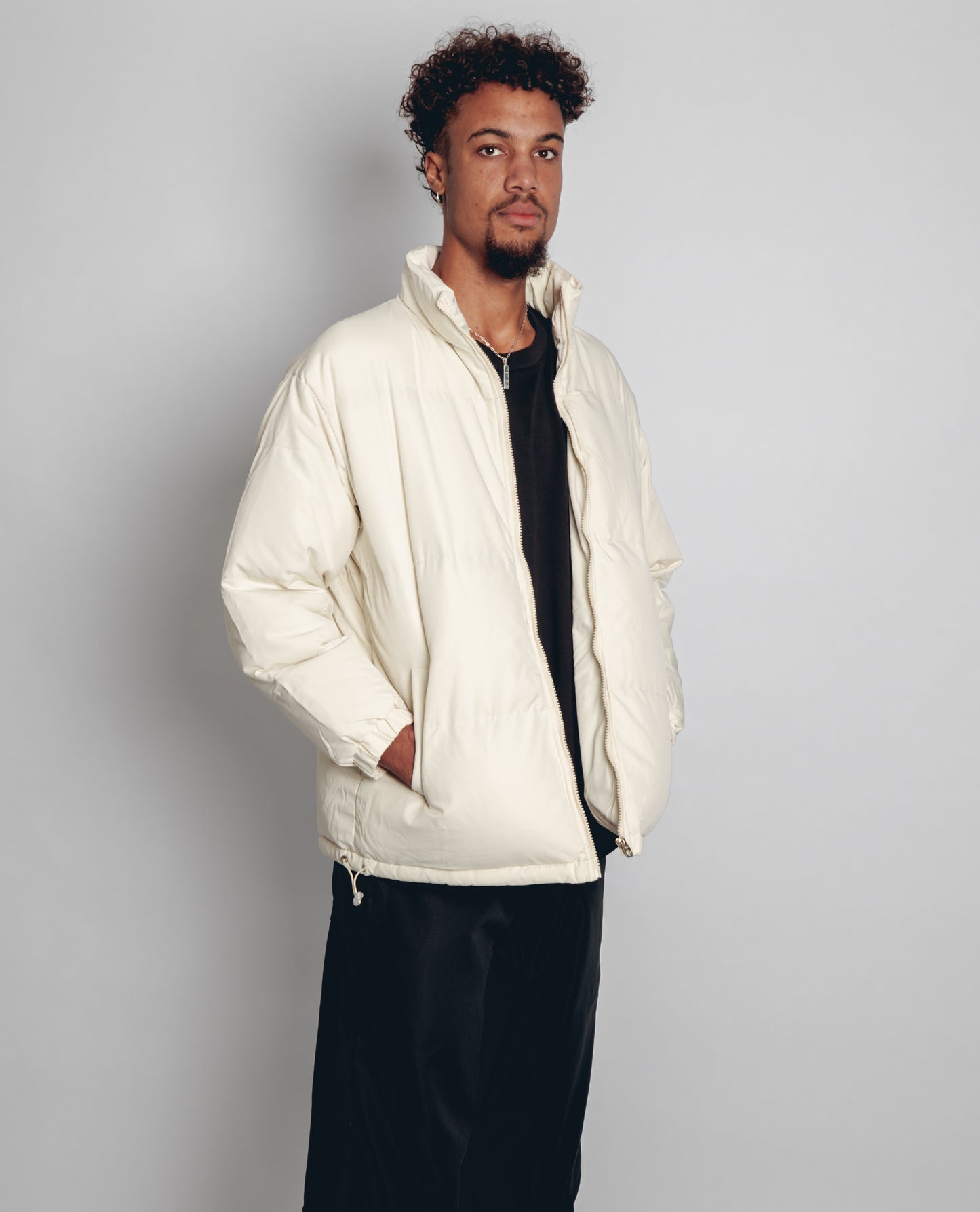 Core Puffer Jacket - Cream