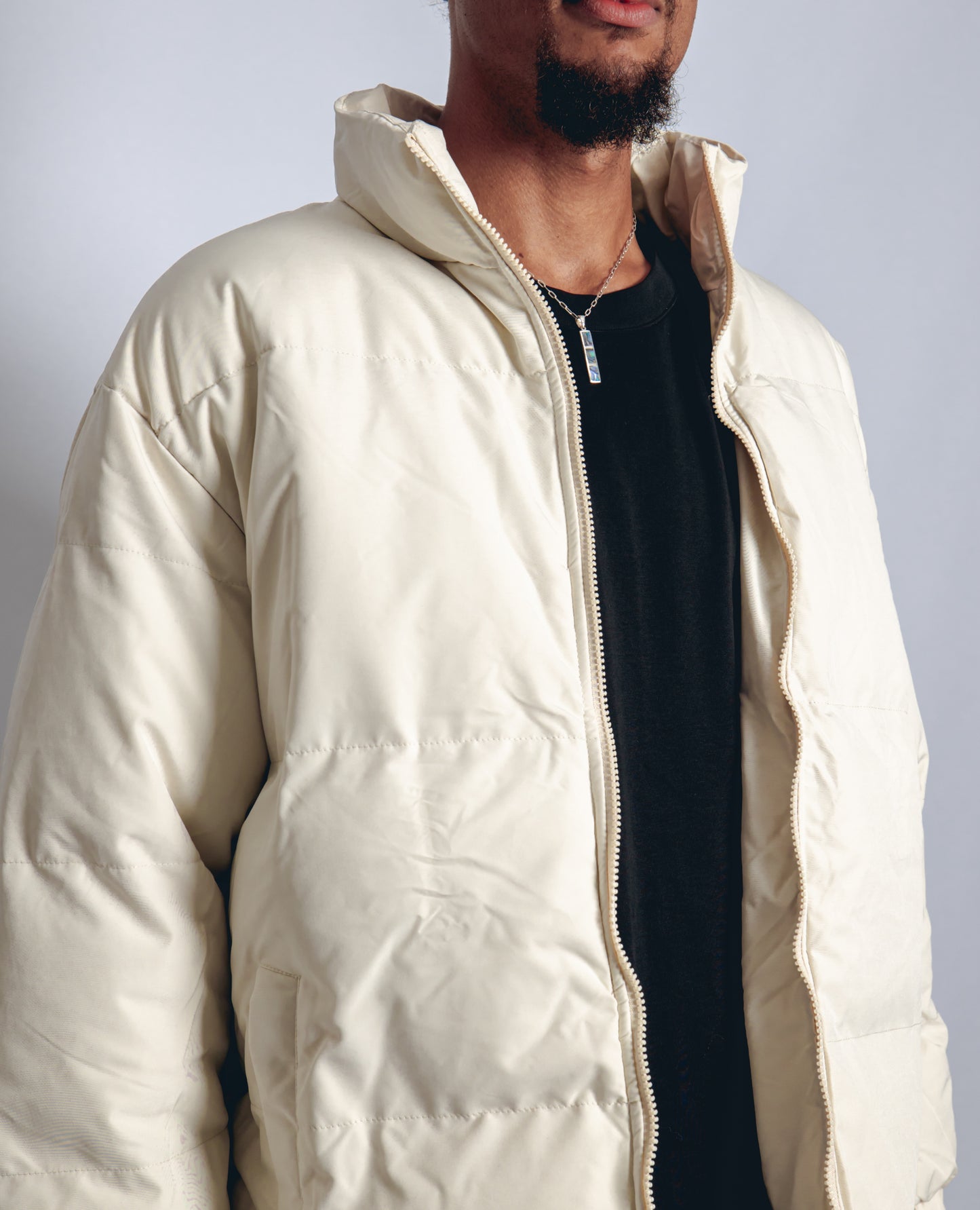 Core Puffer Jacket - Cream