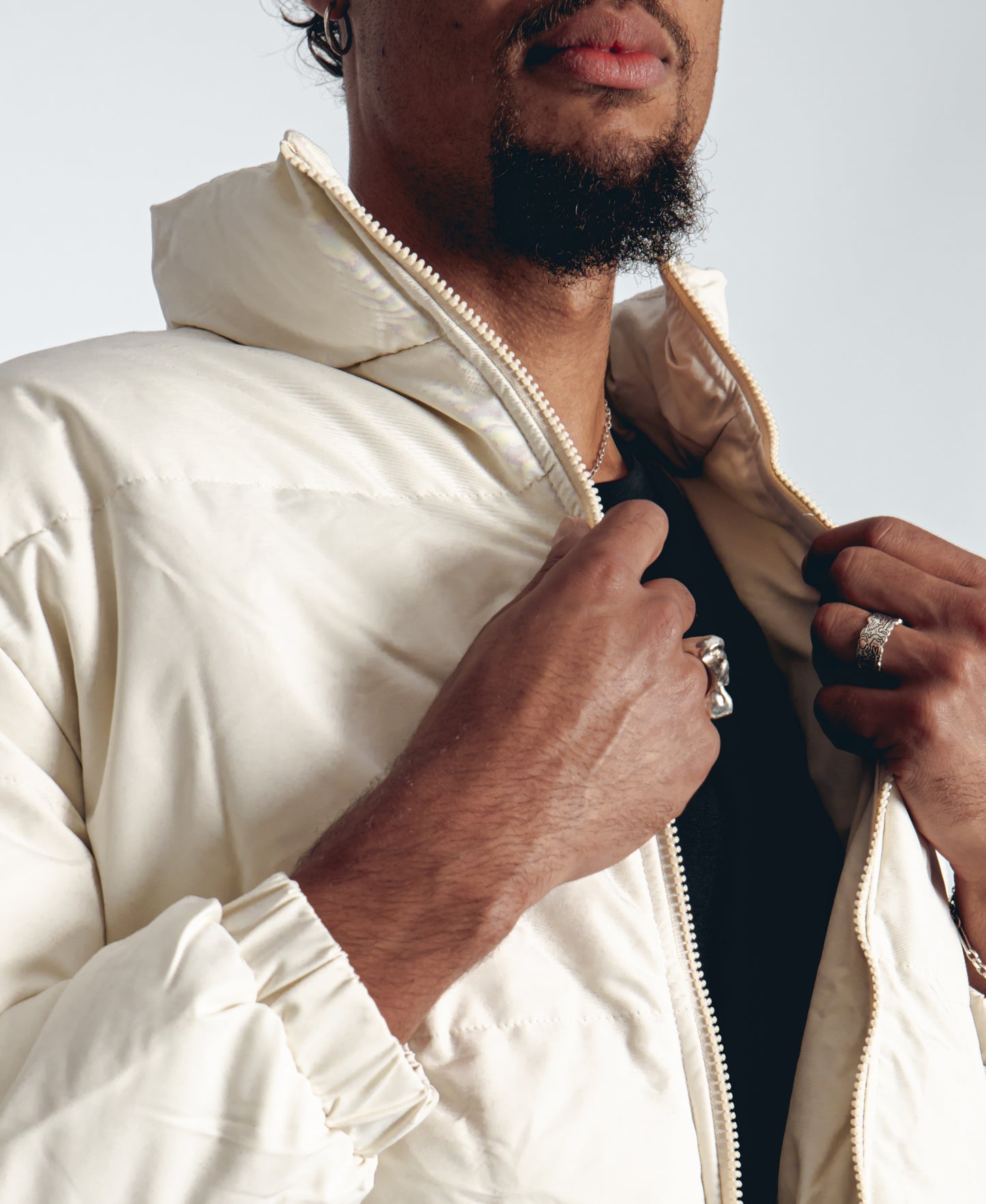 Core Puffer Jacket - Cream